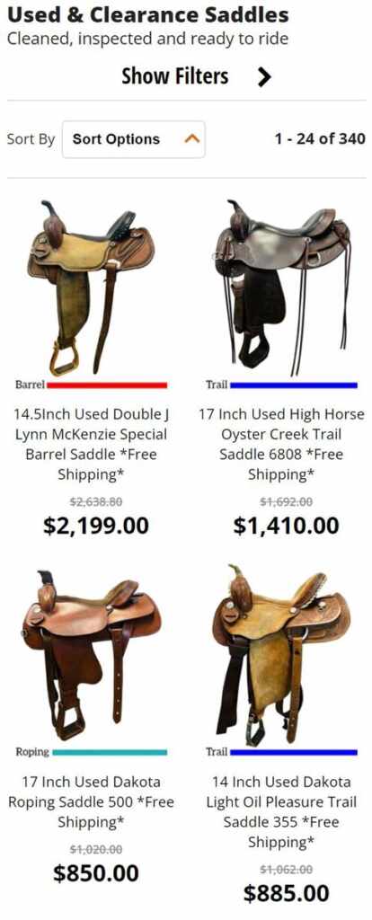 Used Saddle For Sale
